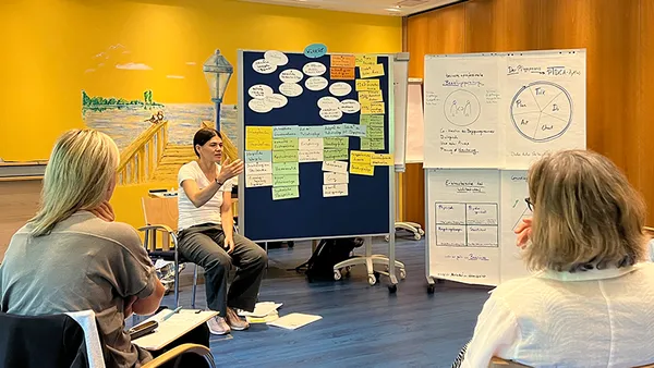 Pflegemodel Miriam Püschel im Gespräch